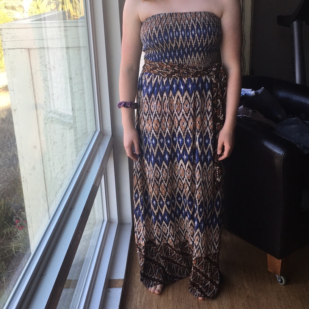 Strapless vintage Italian sundress